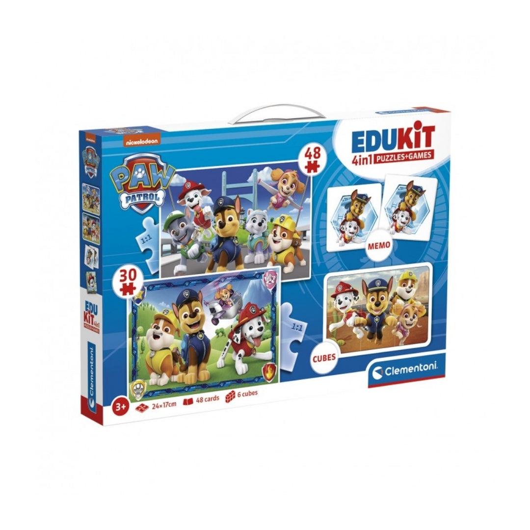 Clementoni Edukit 4 In 1 Paw Patrol Puzzle Clementoni